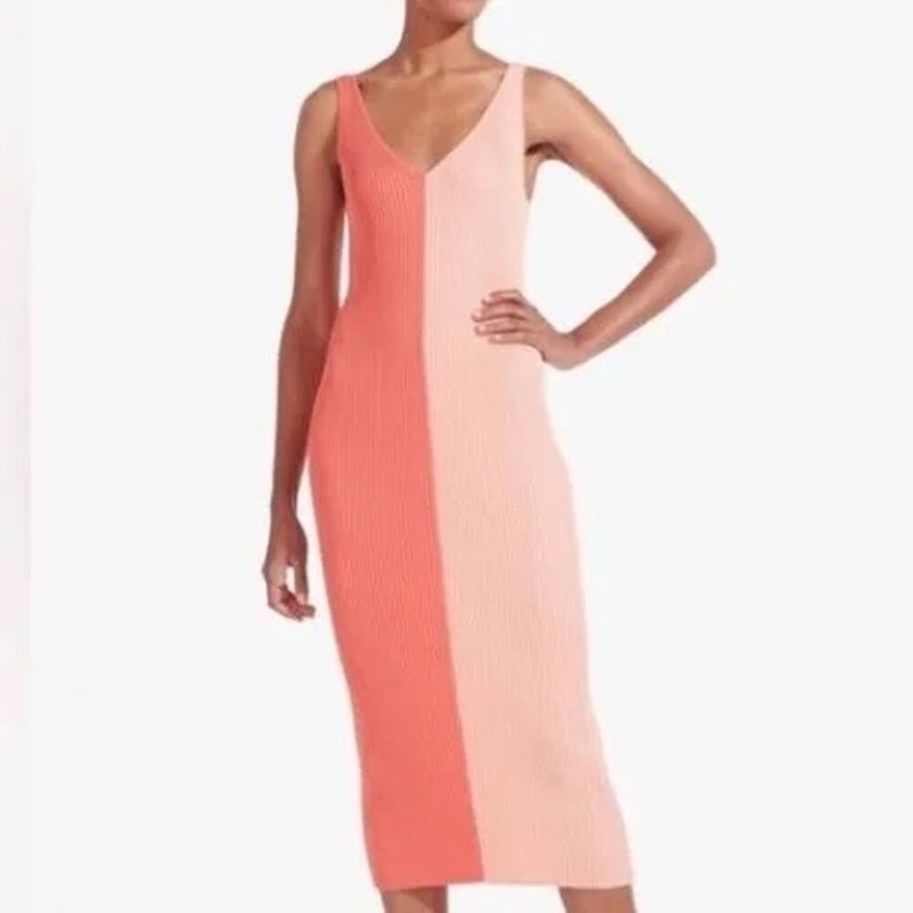 Staud color block dress XS